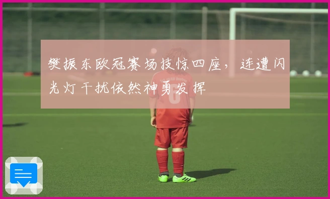 樊振东欧冠赛场技惊四座，连遭闪光灯干扰依然神勇发挥